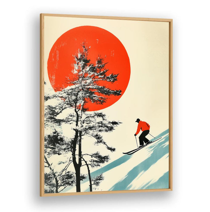 SKIING IN JAPAN , JAPANESE PAINTINGS