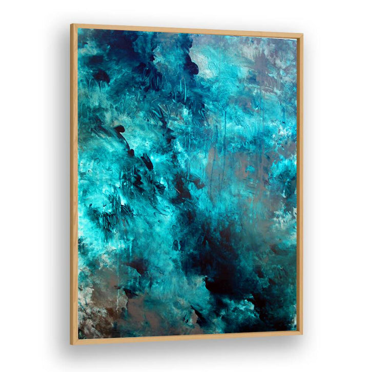 ABSTRACTION DESIGN VII, ABSTRACT PAINTINGS features vibrant blue hues, perfect for elevating any modern space.