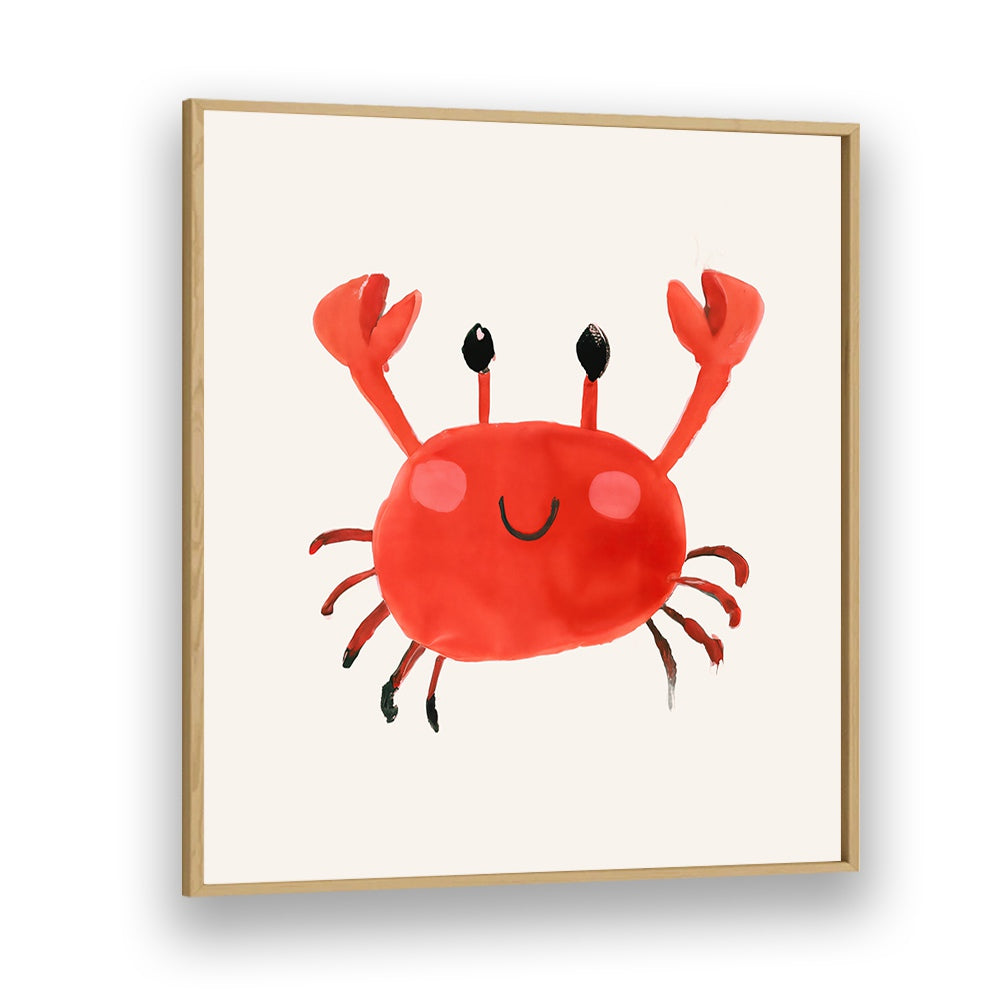 CRABS UP , KIDS ROOM PAINTINGS showcase a cheerful red crab artwork perfect for brightening any child’s room.