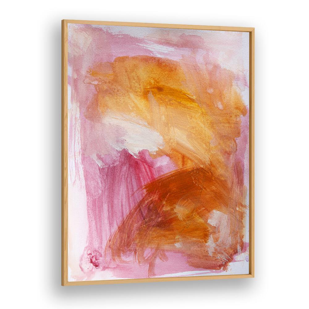 Abstract painting titled "LOVE & MERCY" featuring warm hues, perfect for adding a touch of love to your space.