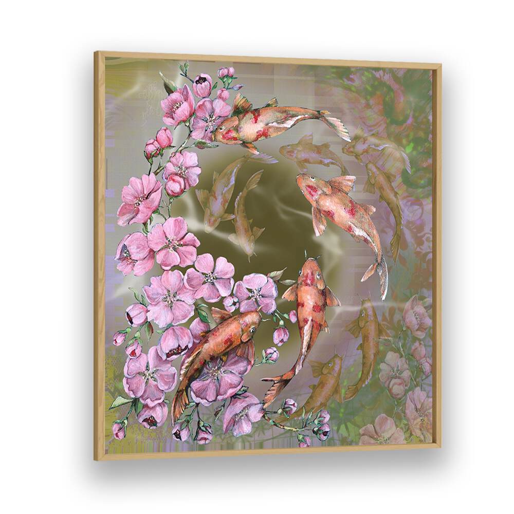 KOI DANCE , JAPANESE PAINTINGS