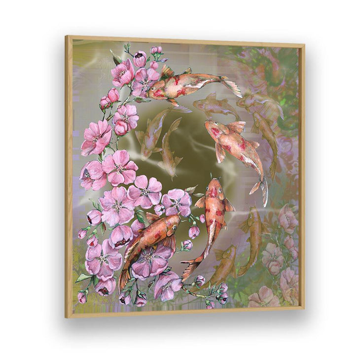 KOI DANCE , JAPANESE PAINTINGS