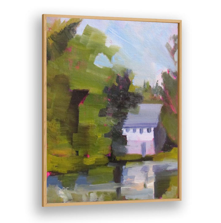 EAST WINDSOW POND , LANDSCAPE PAINTINGS