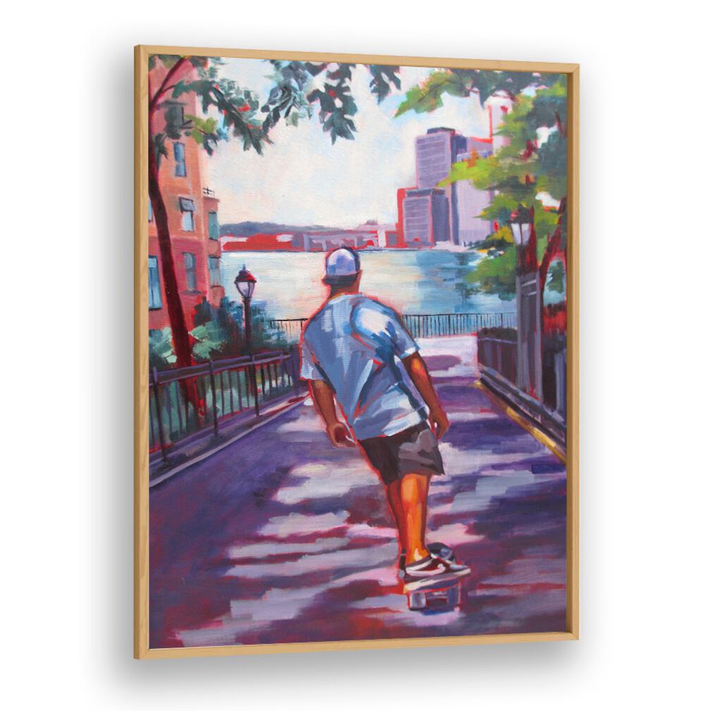 FLYING TOWARD WALL STREET , PORTRAITS & FIGURATIVE ILLUSTRATIONS