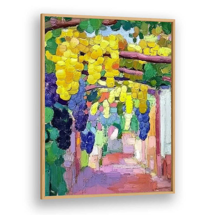 Vibrant GRAPES ON A PERGOLA create a serene outdoor space, perfect for relaxation and natural shade.