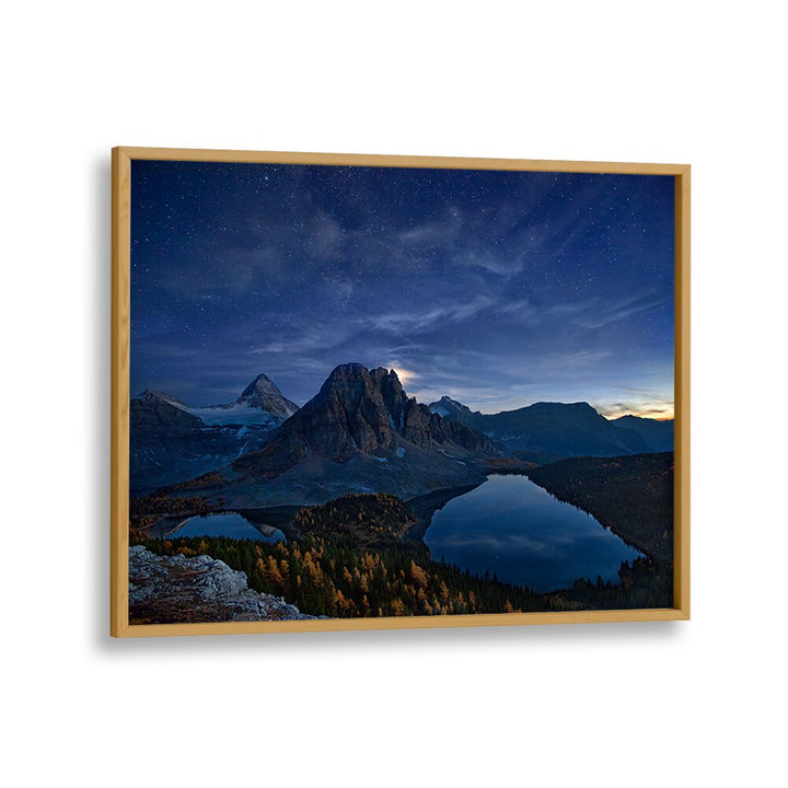 Breathtaking view of the night sky over Mount Assiniboine in STARRY NIGHT AT MOUNT ASSINIBOINE, PHOTOGRAPHY PRINTS.
