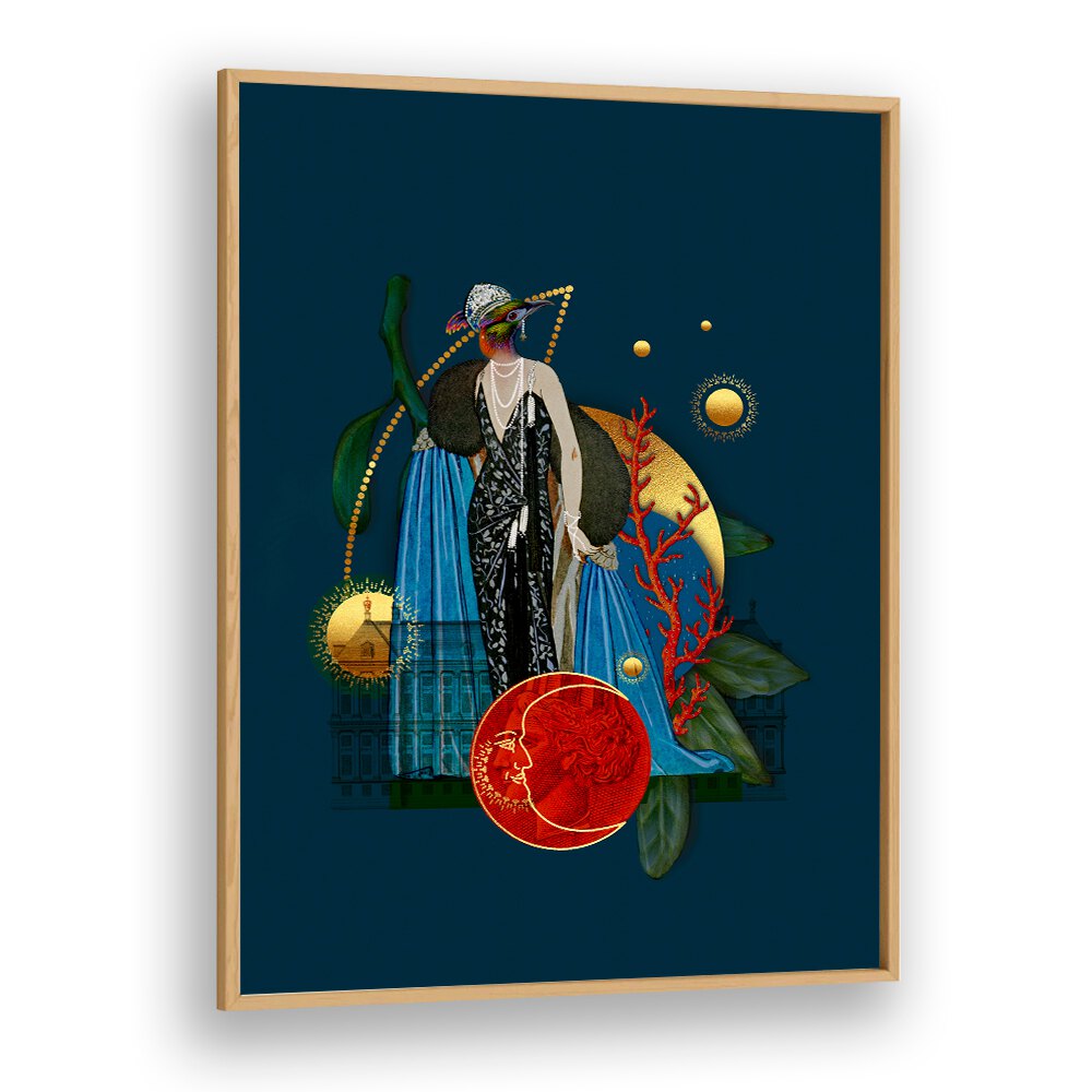 Stunning QUEEN OF THE UNDERWATER GARDENS, SURREAL ART PRINTS, showcasing vibrant aquatic flora and enchanting design.