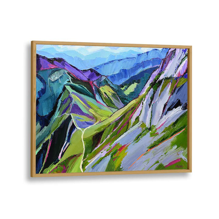 ALPINE TRAIL , LANDSCAPE PAINTINGS
