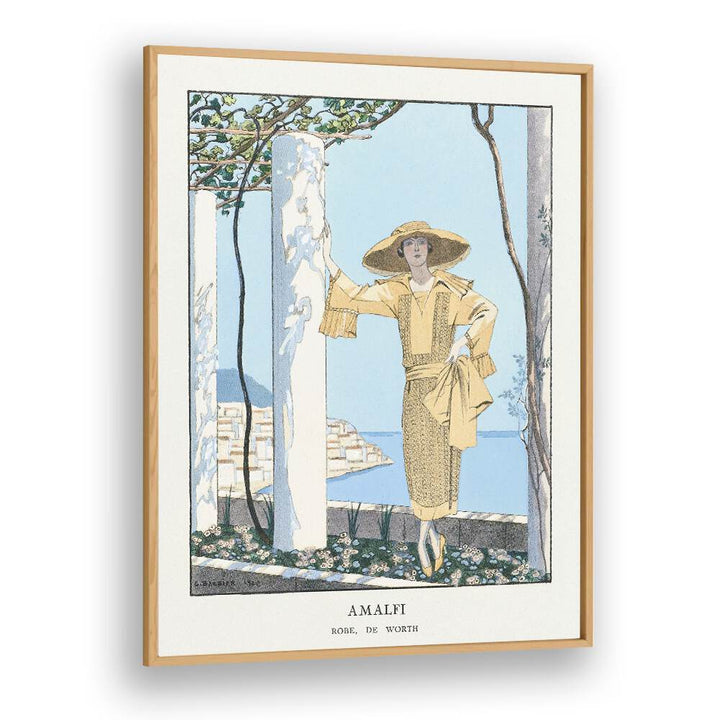 AMALFI. ROBE DE WORTH FROM GAZETTE DU BON TON (1922) , VINTAGE PAINTINGS