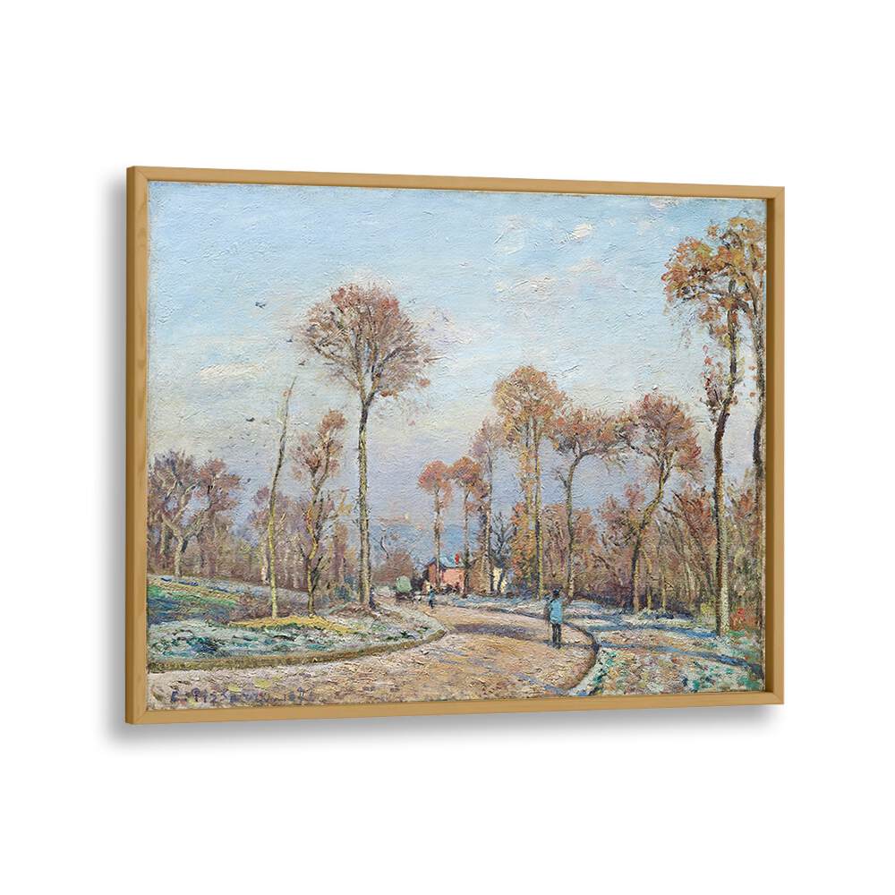 THE ROAD TO VERSAILLES, LOUVECIENNES MORNING FROST (1871) , VINTAGE PAINTINGS