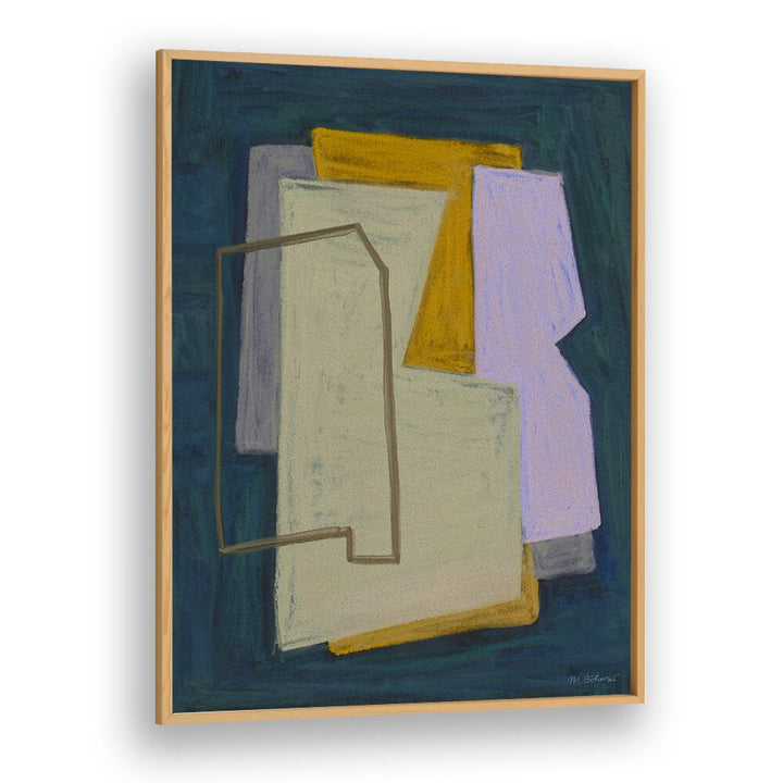 CHALK AND SHAPES I , ABSTRACT PAINTINGS