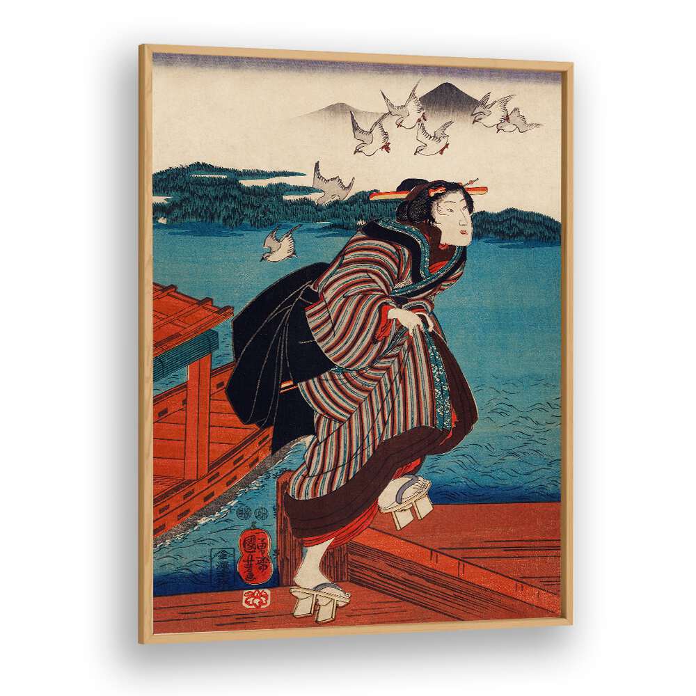 SANBASHI NO ONNA BY UTAGAWA KUNIYOSHI (1753-1806), JAPANESE PAINTINGS