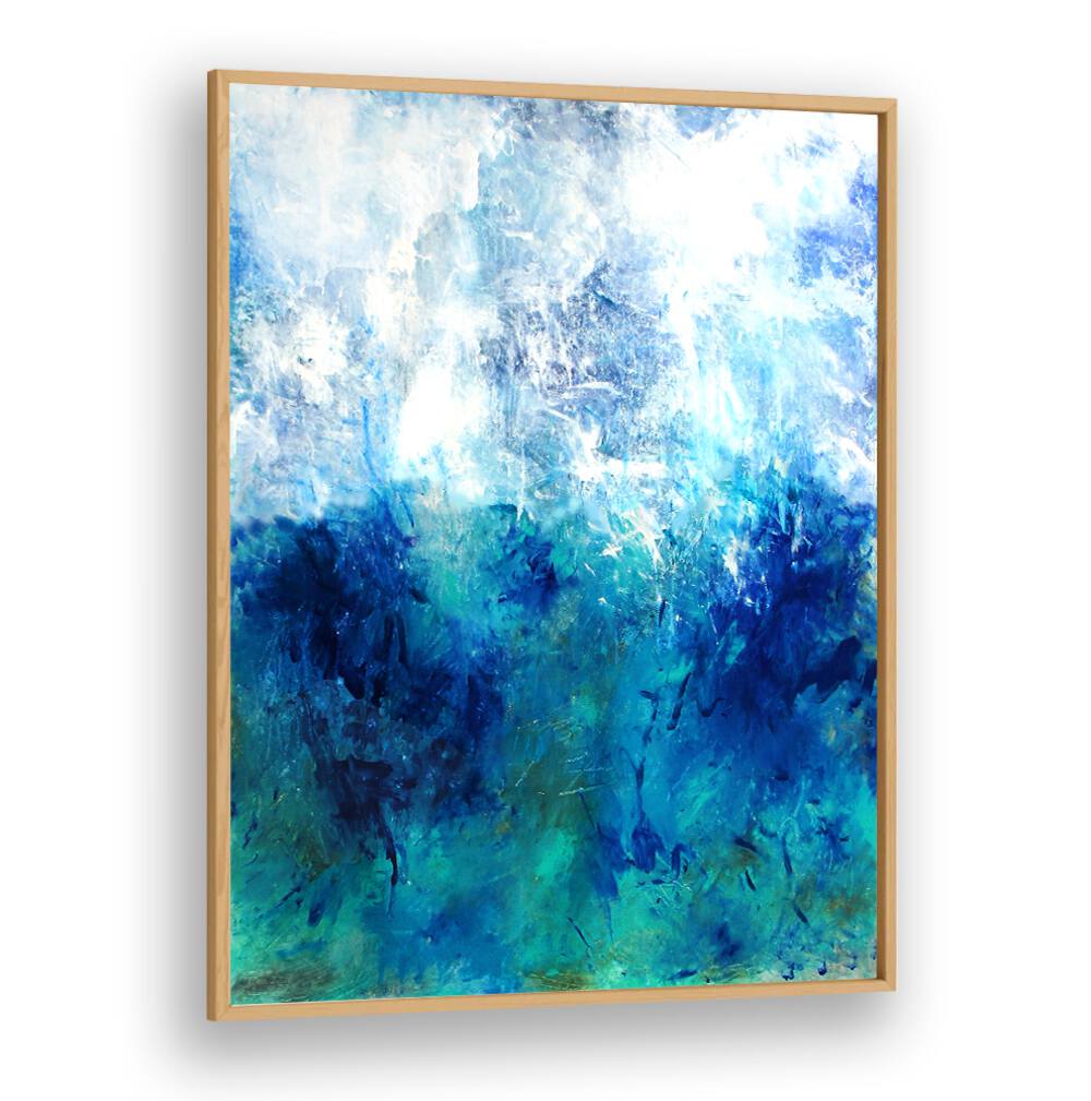 Vibrant blue hues in ABSTRACTION DESIGN V, ABSTRACT PAINTINGS, perfect for modern living spaces. Transform your decor!