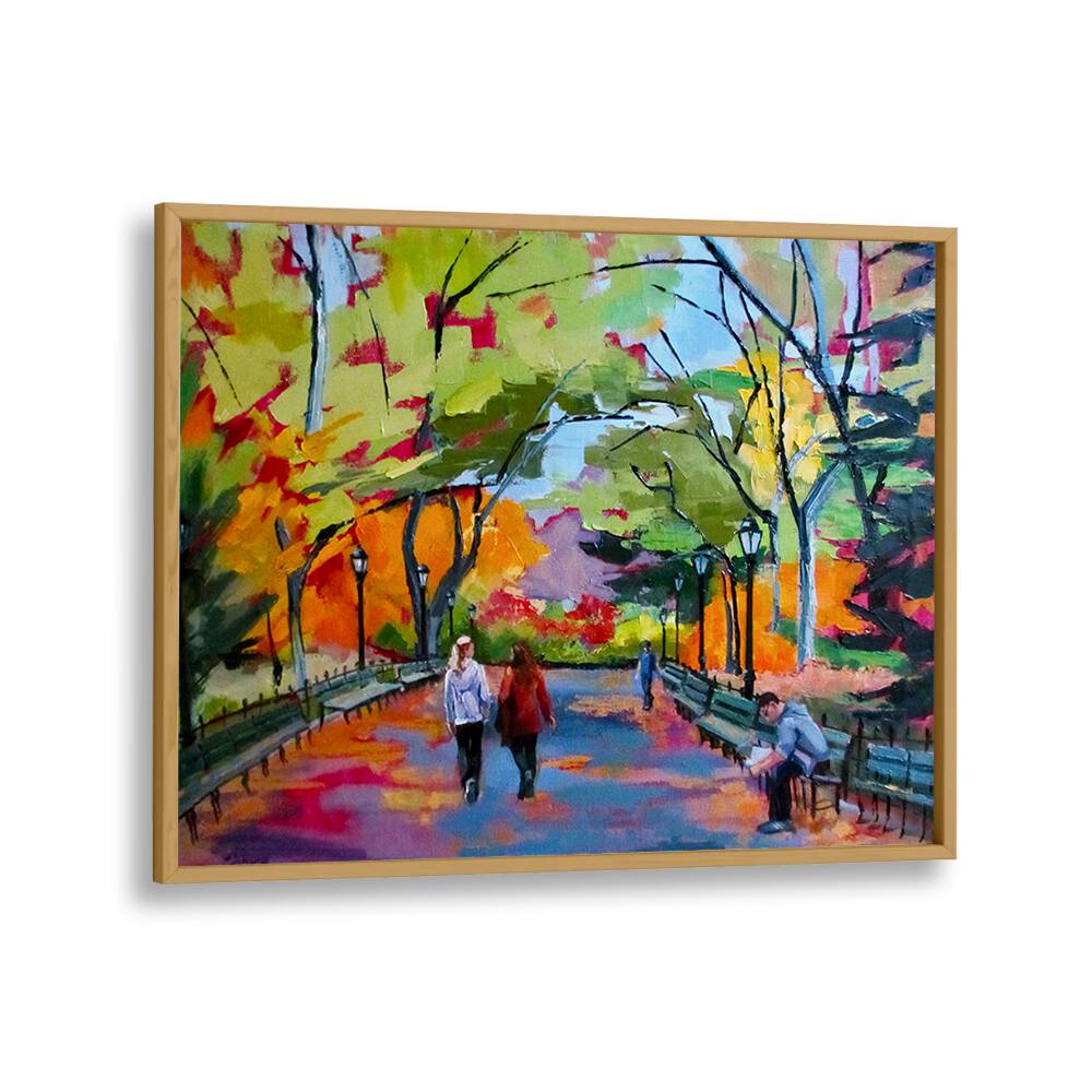 CENTRAL PARK WALK , LANDSCAPE PAINTINGS