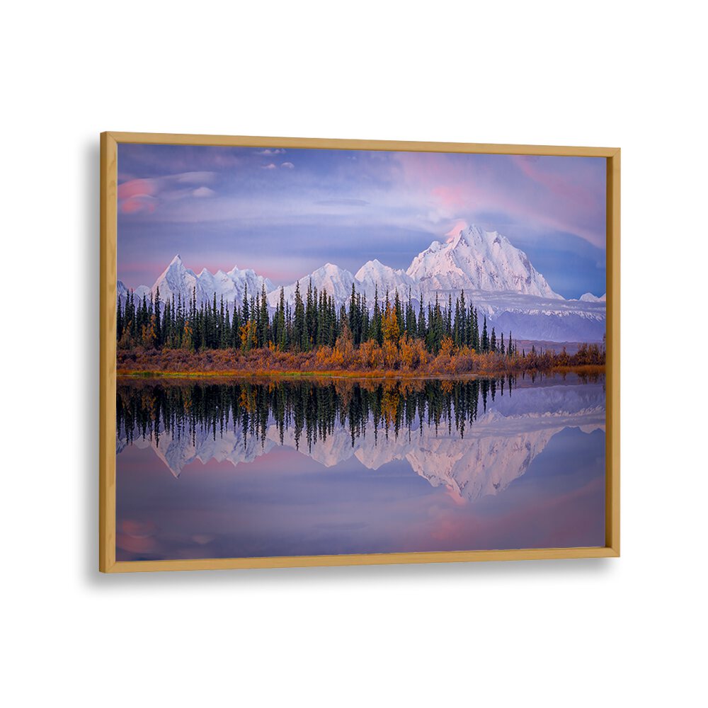 Stunning DENALI REFLECTION, PHOTOGRAPHY PRINTS showcasing majestic mountain landscapes and serene reflections.