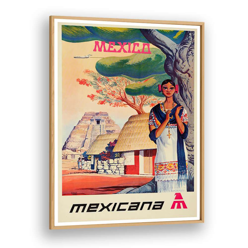 Colorful MEXICANA I VINTAGE TRAVEL POSTERS celebrating Mexico's culture and landscapes, perfect for home decor.