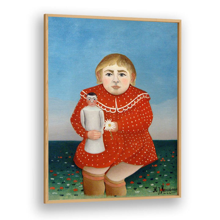 CHILD WITH DOLL (1906) , VINTAGE PAINTINGS