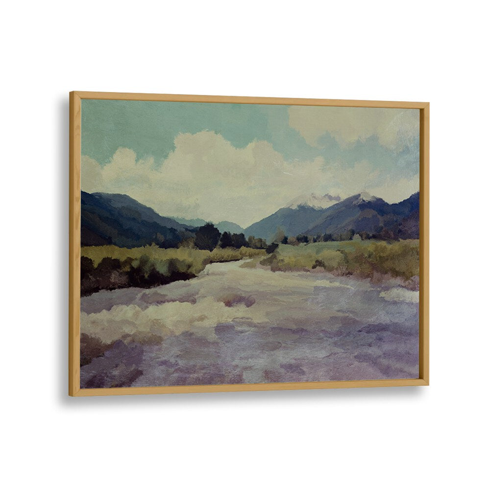 Serene VALLEY RIVER, LANDSCAPE PAINTINGS showcasing flowing rivers and lush valleys to enhance your home's tranquility.