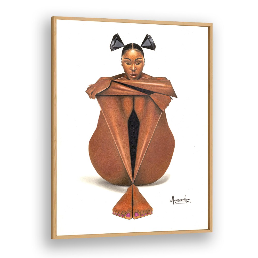 Elegant BLACKDIAMOND, PORTRAITS artwork showcasing a unique figurative illustration, perfect for art lovers.
