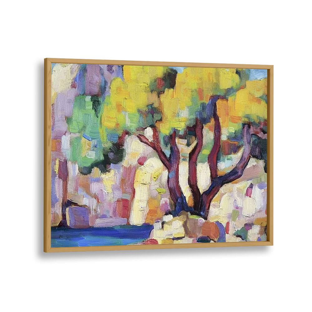 Vibrant artwork titled TREE BY THE WATER, perfect for enhancing your outdoor decor with natural beauty.