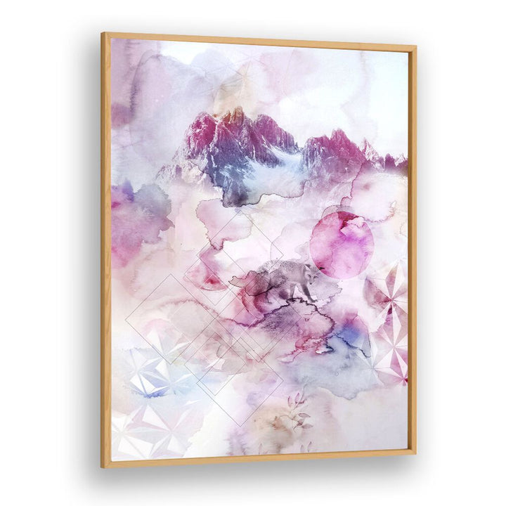 DUSK III, ABSTRACT PAINTINGS features soft pink and blue hues, perfect for modern decor. Ideal for your art collection.