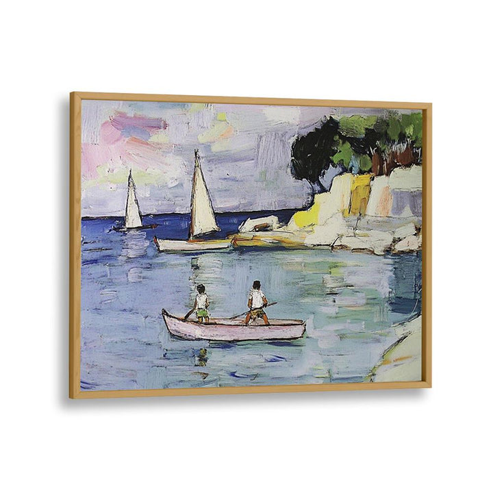 Vibrant scene featuring SAILBOATS gliding through calm waters, perfect for capturing the essence of sailing adventures.