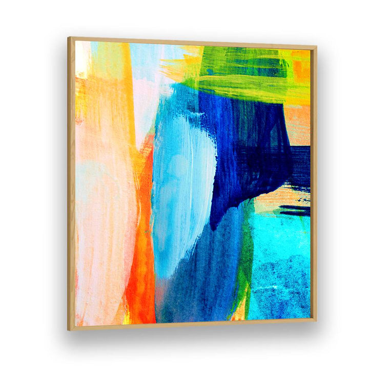 Vibrant colors in TROPICAL HEAT I, ABSTRACT PAINTINGS bring energy and warmth to any space. Perfect for modern decor.