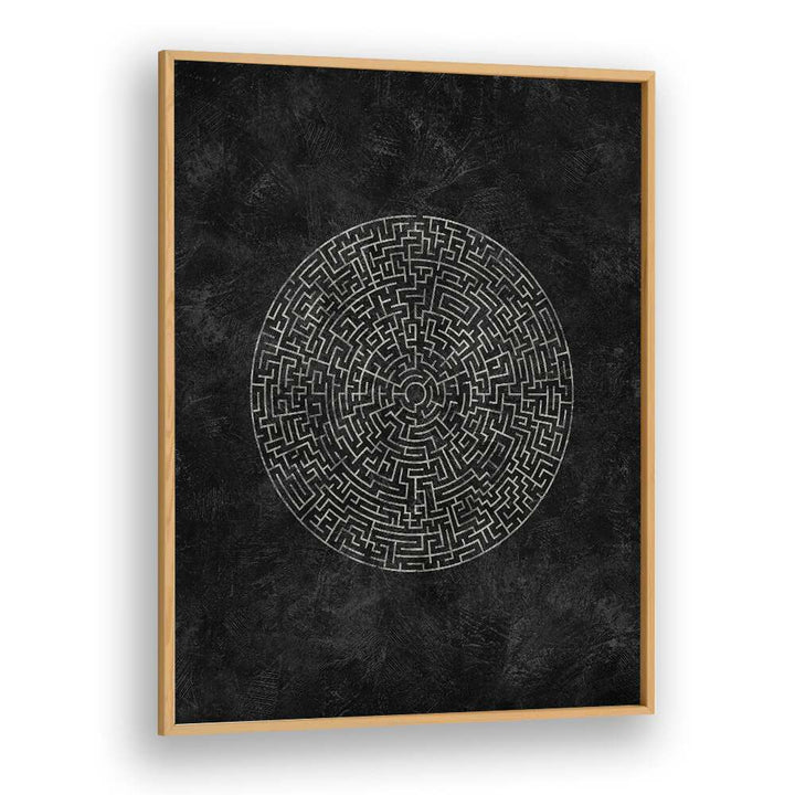 Circular Journey Maze, geometric art prints featuring intricate designs and bold shapes for modern decor.