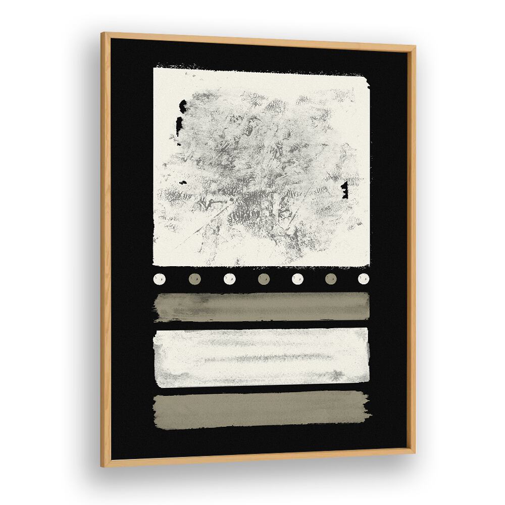Sophisticated MIDNIGHT CREAM DELIGHT ABSTRACTION, GEOMETRIC ART PRINTS featuring abstract 3D shapes for elegant decor.
