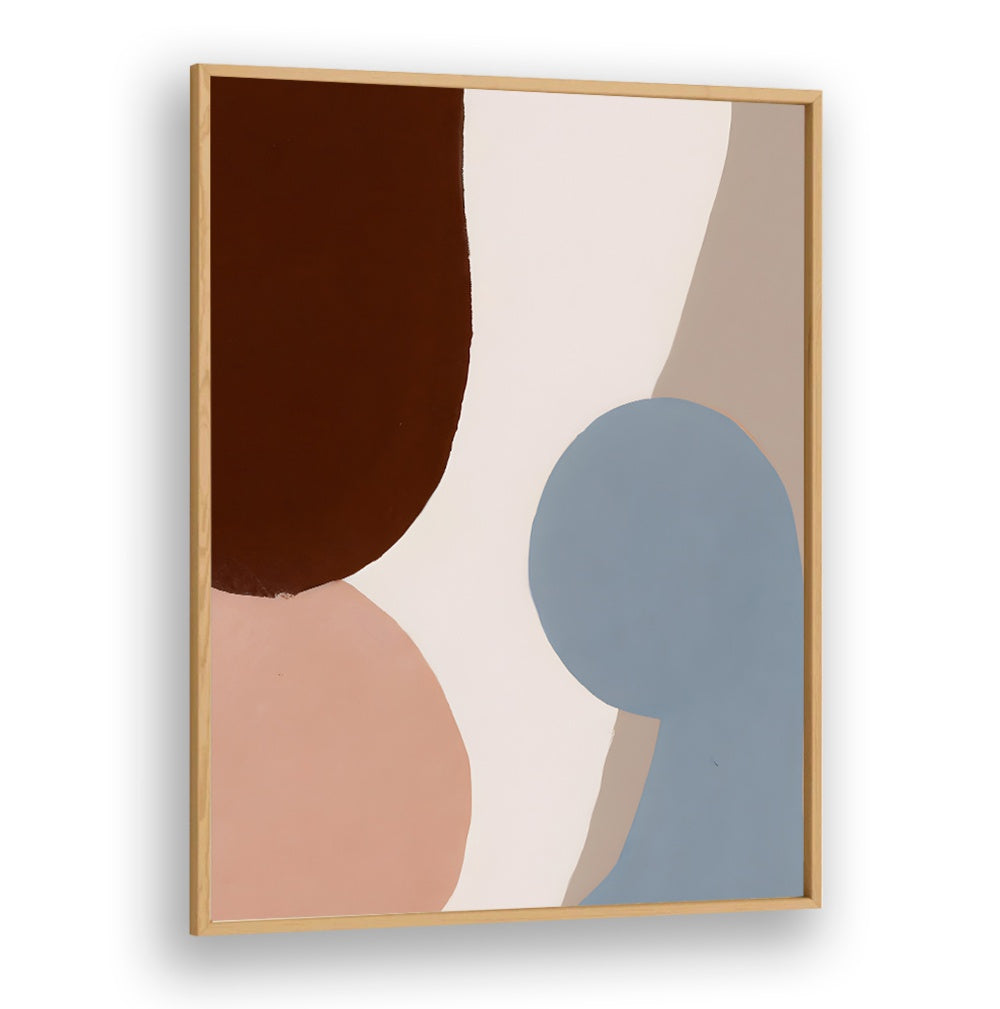 EARTHY CURVES , ABSTRACT PAINTINGS with rich earth tones and organic shapes enhancing modern decor by Oakwood Plain.