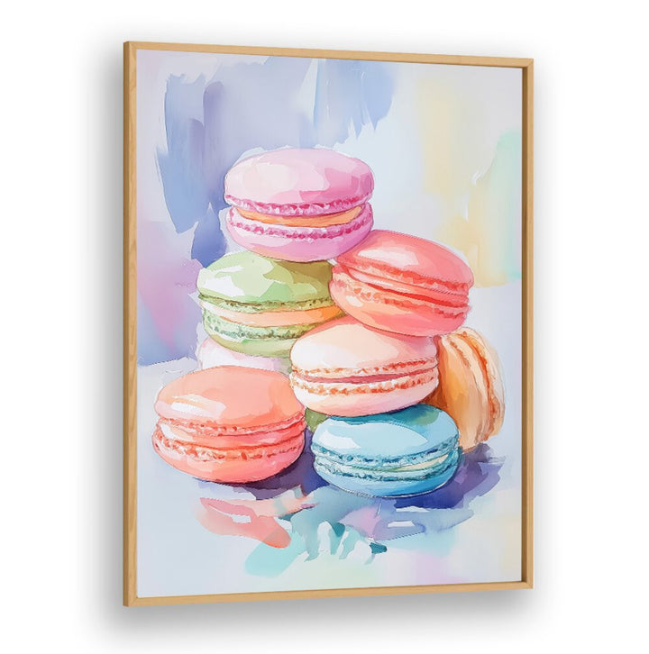 Delight in the vibrant display of COLORFUL MACARON, BAR & CAFE ART, perfect for your dessert collection.