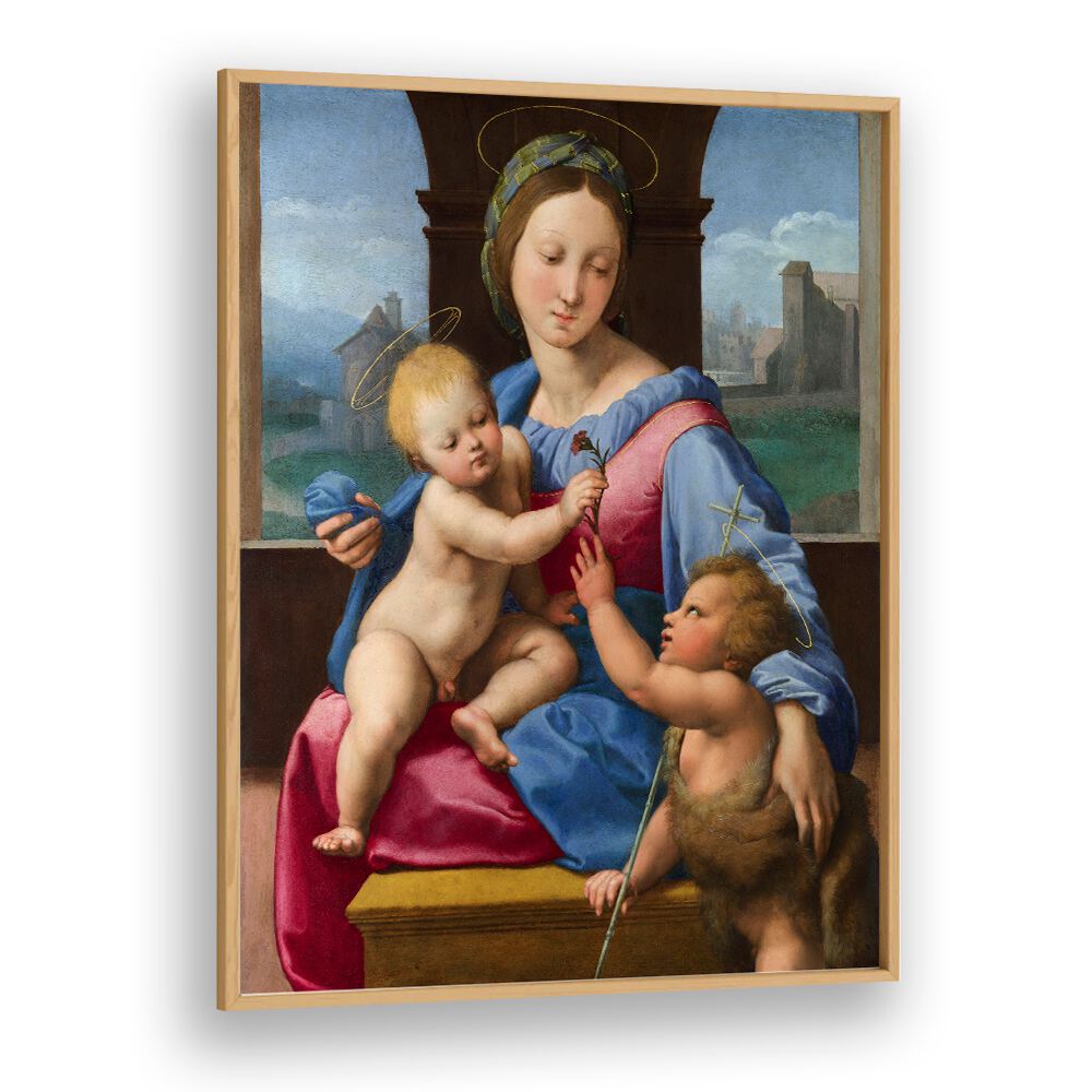 THE GARVAGH MADONNA (1509–1510) BY RAPHAEL RAFFAELLO , VINTAGE PAINTINGS