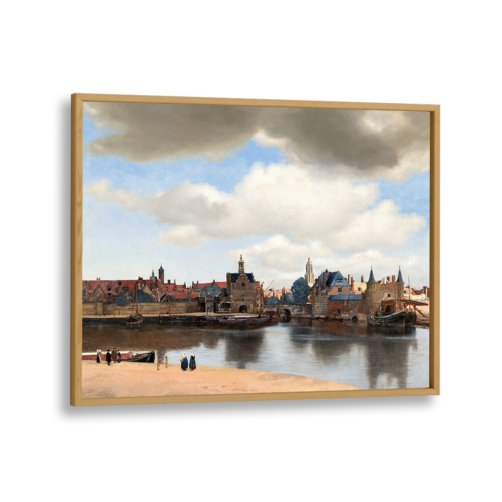 VIEW OF DELFT (CA. 1660–1661)  BY JOHANNES VERMEER, VINTAGE PAINTINGS