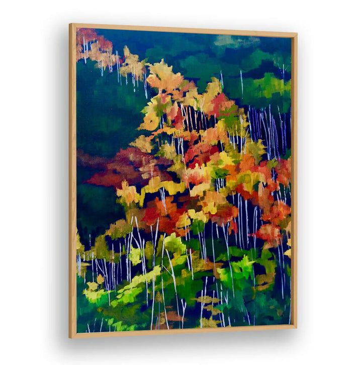DESCENDING THE HILLSIDE , LANDSCAPE PAINTINGS