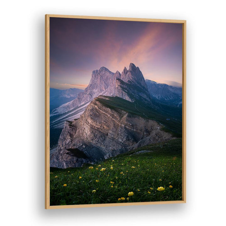 GARLAND UNDER THE MOUNTAIN , LANDSCAPE PHOTO PRINTS