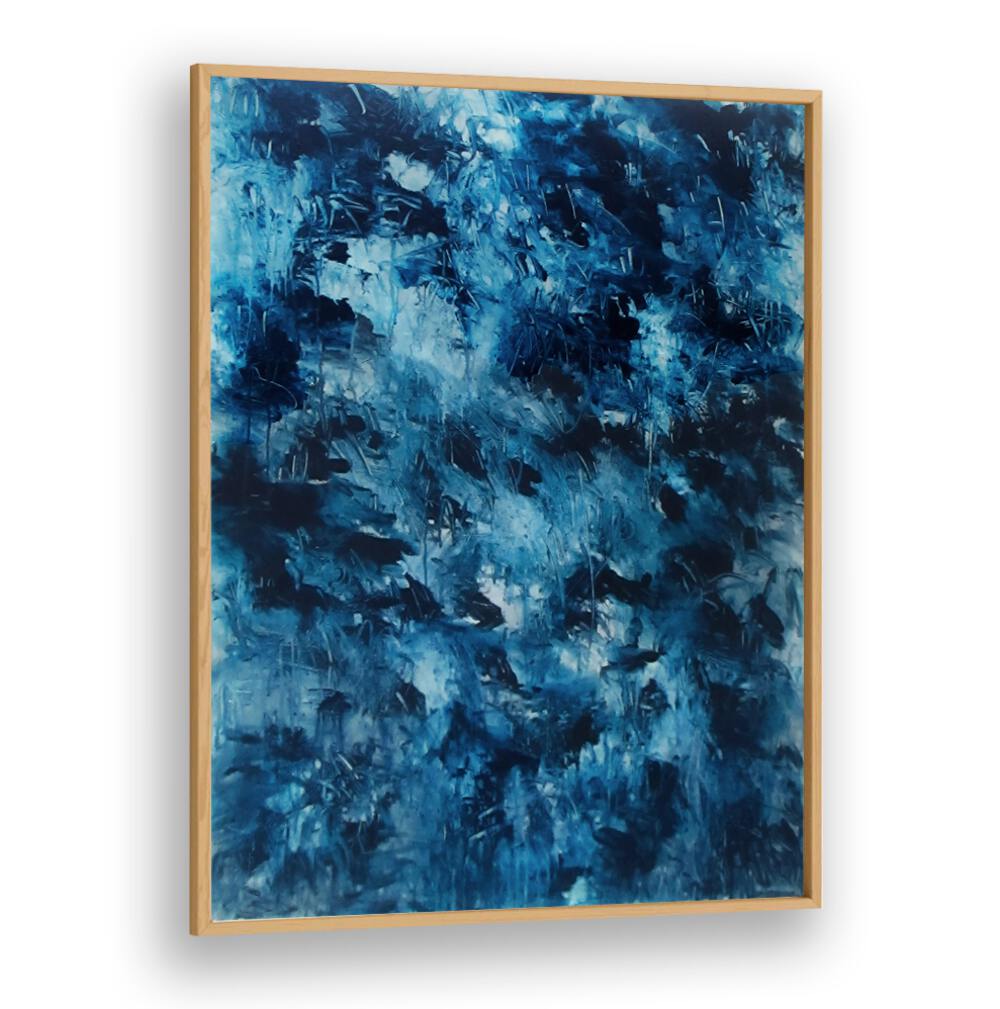 Stunning ABSTRACT DESIGN VI, ABSTRACT PAINTINGS in vibrant blues; perfect for modern spaces. Transform your decor today!
