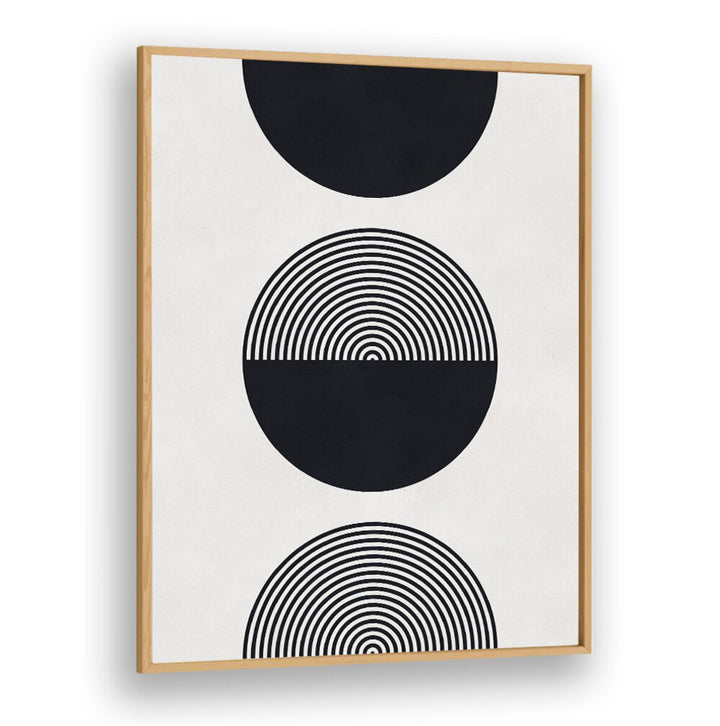 Elegant SHAPES XI, GEOMETRIC ART PRINTS featuring black and white circles, perfect for modern decor in any space.