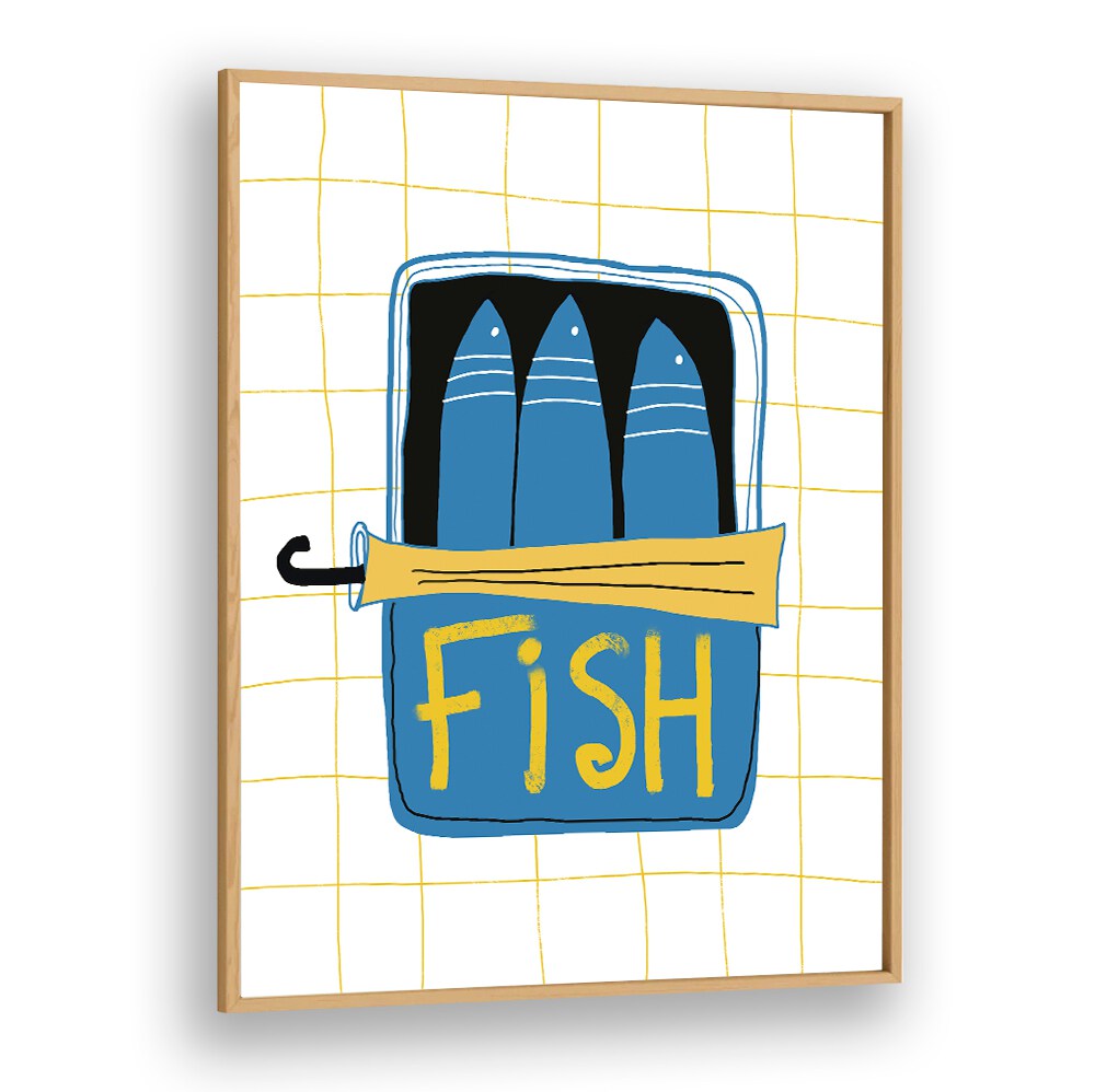 TINNED FISH III , KITCHEN POSTERS , KITCHEN ART PRINTS