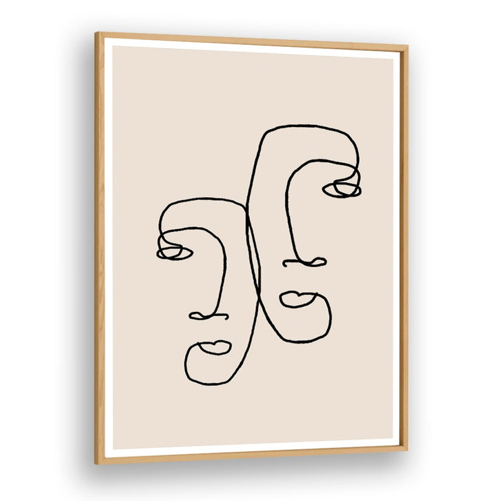 Minimalist I LOOK OVER AT YOU, LINE ART PAINTINGS adds sophistication and charm to any living space. Perfect decor choice!