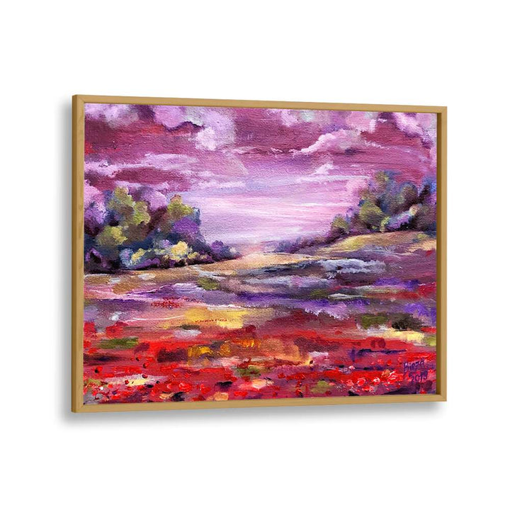 PURPLE , LANDSCAPE PAINTINGS