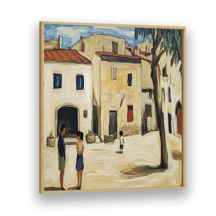 Charming scene of a VILLAGE IN MALLORCA, capturing the essence of Mediterranean lifestyle and decor.