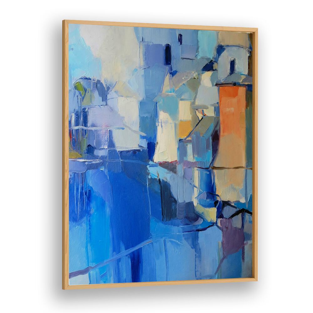 Vibrant ORANGE FORTRESS, ABSTRACT PAINTINGS showcase bold colors and textures, perfect for modern decor.
