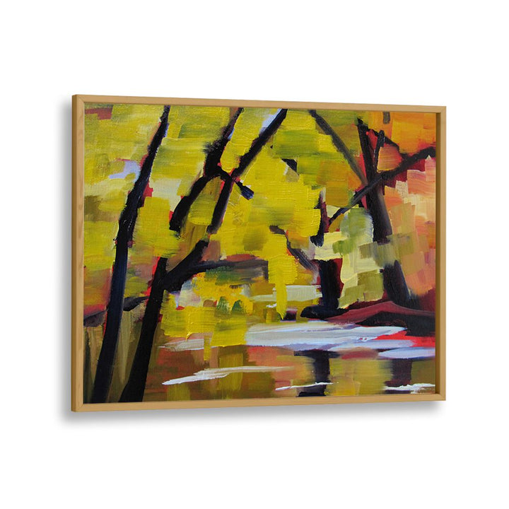 BULLS ISLAND IN AUTUMN , LANDSCAPE PAINTINGS
