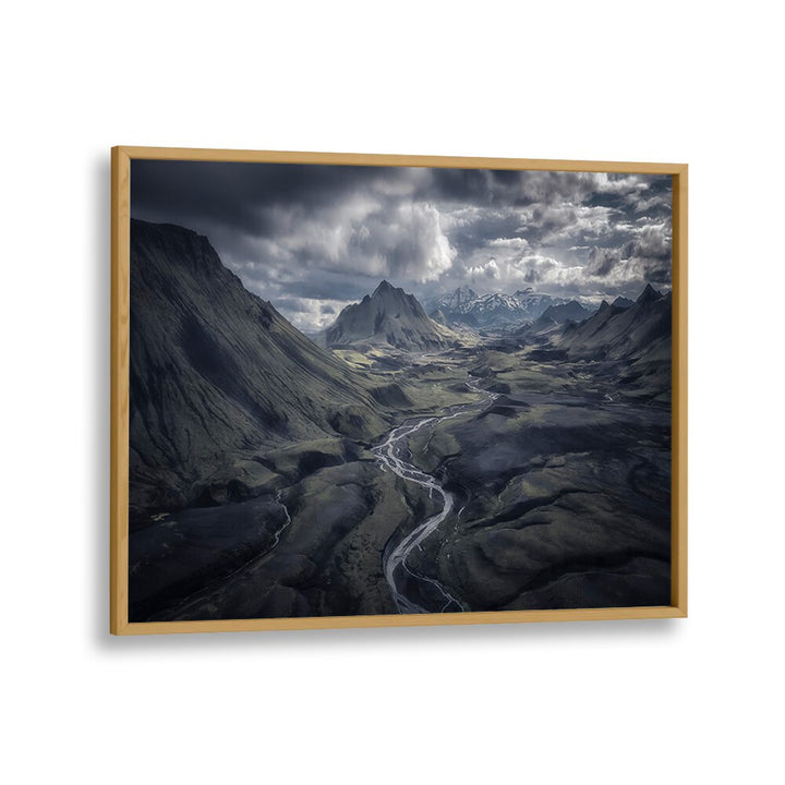 ICELANDIC HIGHLAND AMIDST A THUNDERSTORM BY MICHAEL ZHENG , LANDSCAPE PHOTO PRINTS