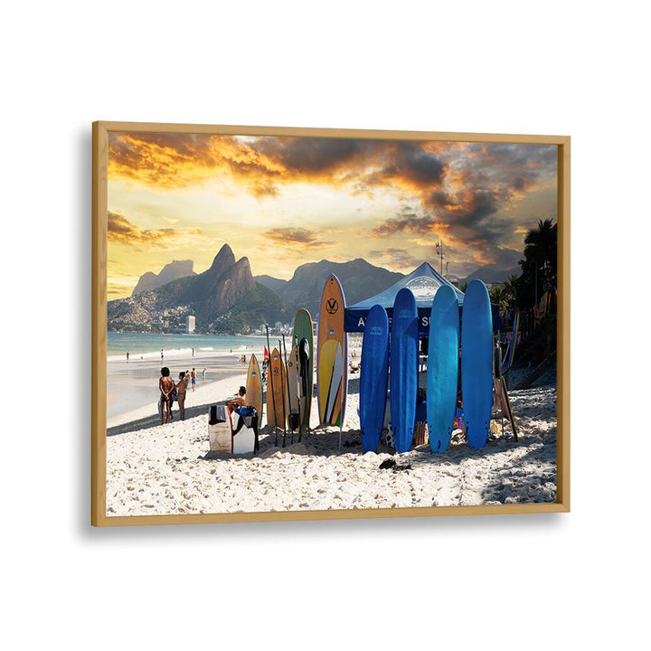 RIO DE JANEIRO SUNSET SURF BEACH   , BEACH PAINTINGS