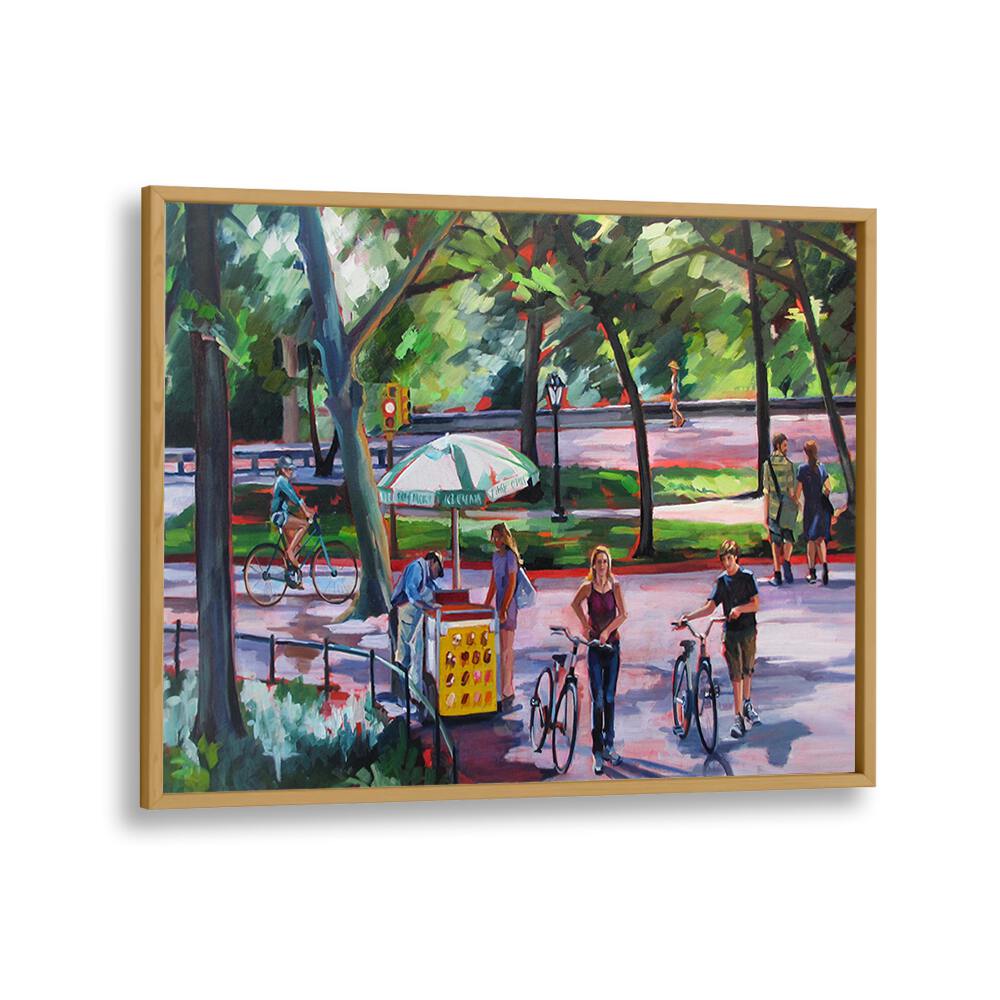 AUGUST IN CENTRAL PARK , LANDSCAPE PAINTINGS