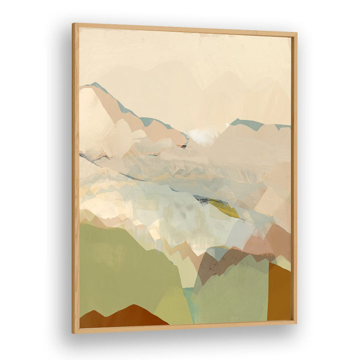 Transform your space with PEACHY MOUNTAIN RANGE I, LANDSCAPE PAINTINGS, showcasing a beautiful blend of colors.