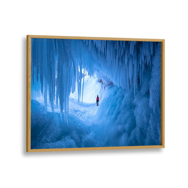 Stunning CAVE OF ICE, PHOTOGRAPHY PRINTS showcasing a frozen wonderland that transforms any space beautifully.