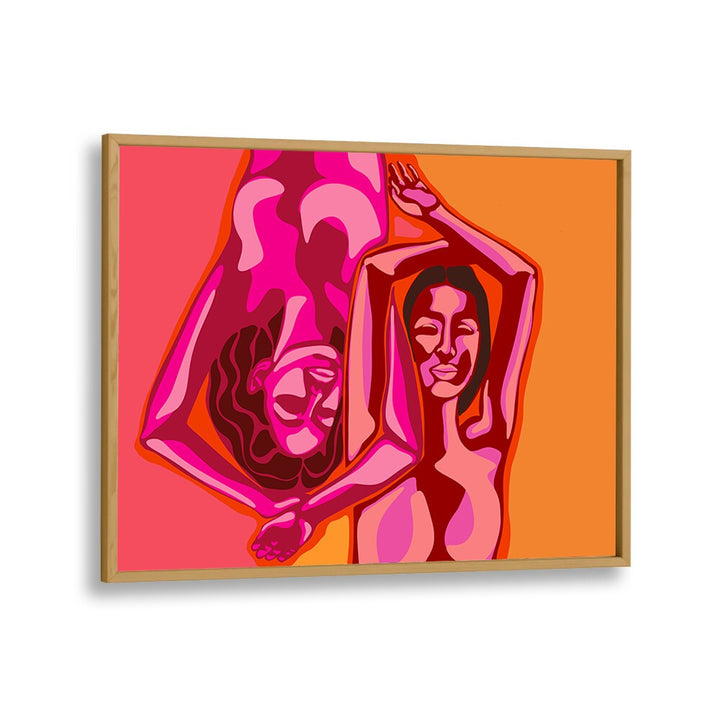 Colorful abstract artwork showcasing two figures, embodying the essence of MARIA A KARLA, PORTRAITS & FIGURATIVE ILLUSTRATIONS.