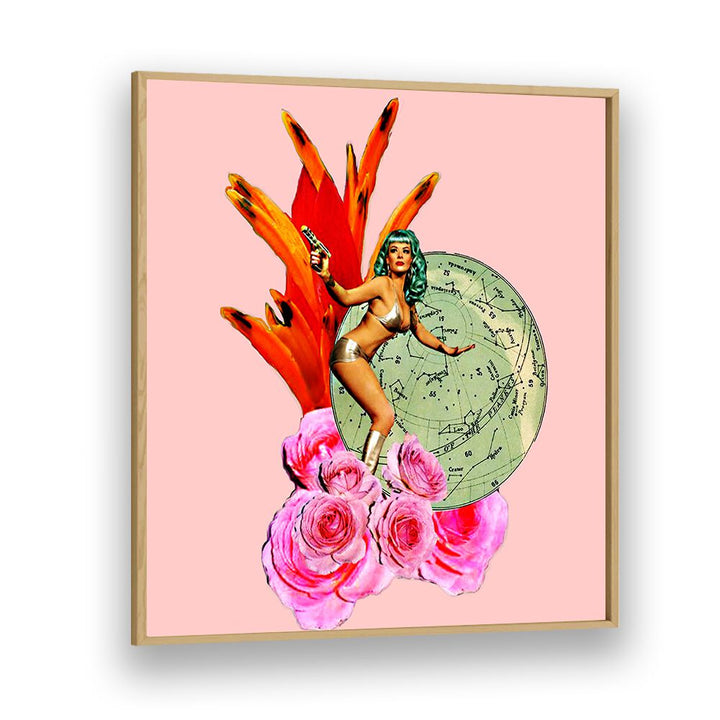 Vibrant GIRL POWER IV, PORTRAITS artwork featuring a bold female figure, perfect for inspiring modern women.